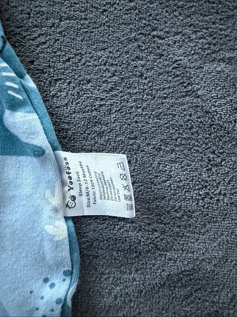 2 Baby Sleeveless Sleep Sacks - Blue & White Sea Print